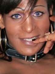 Black shemale slut fucks like a pro!